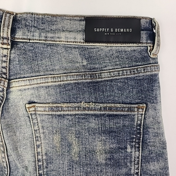 NEW Supply & Demand NYC Men's Blue Denim Harbor Jeans Sz 30/S MSRP $65 - Picture 8 of 8